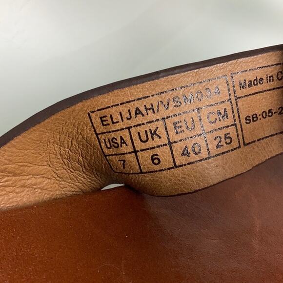 Vionic Elijah water repellent Leather Flip Flops Sandals men size 7 unisex EUC - Picture 3 of 13